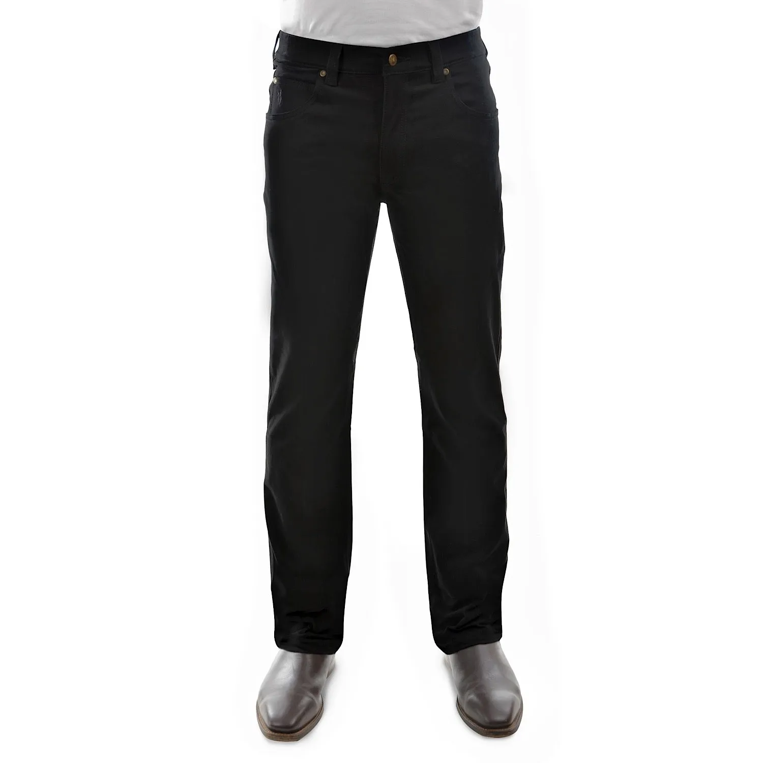 Thomas Cook Men's Stretch Moleskin Regular Fit Black