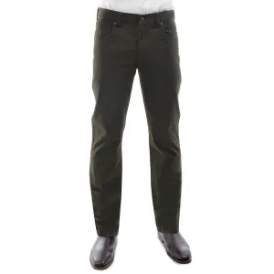 Thomas Cook Men's Stretch Moleskin Regular Fit Dark Khaki