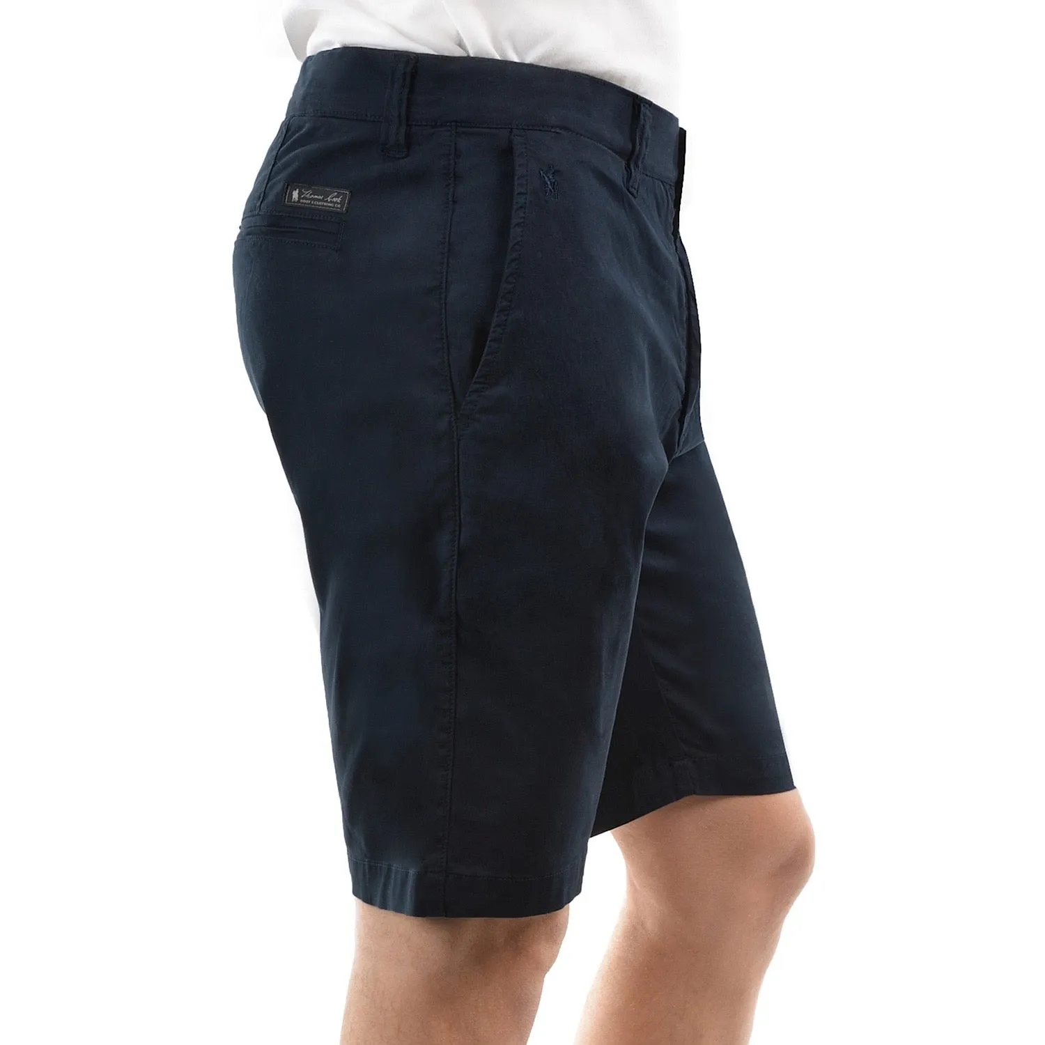 Thomas Cook Mens Tailored Fit Mossman Comfort Waist Shorts Dark Navy