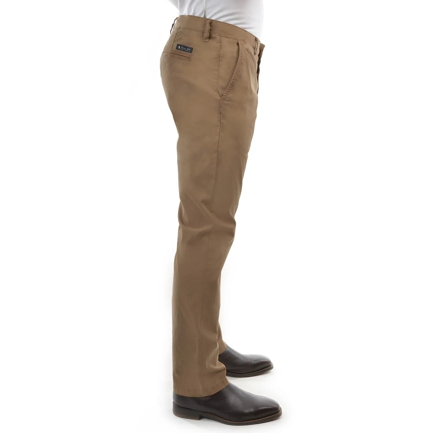 Thomas Cook Men's Tailored Fit Mossman Comfort Waist Trousers Camel 32" Leg