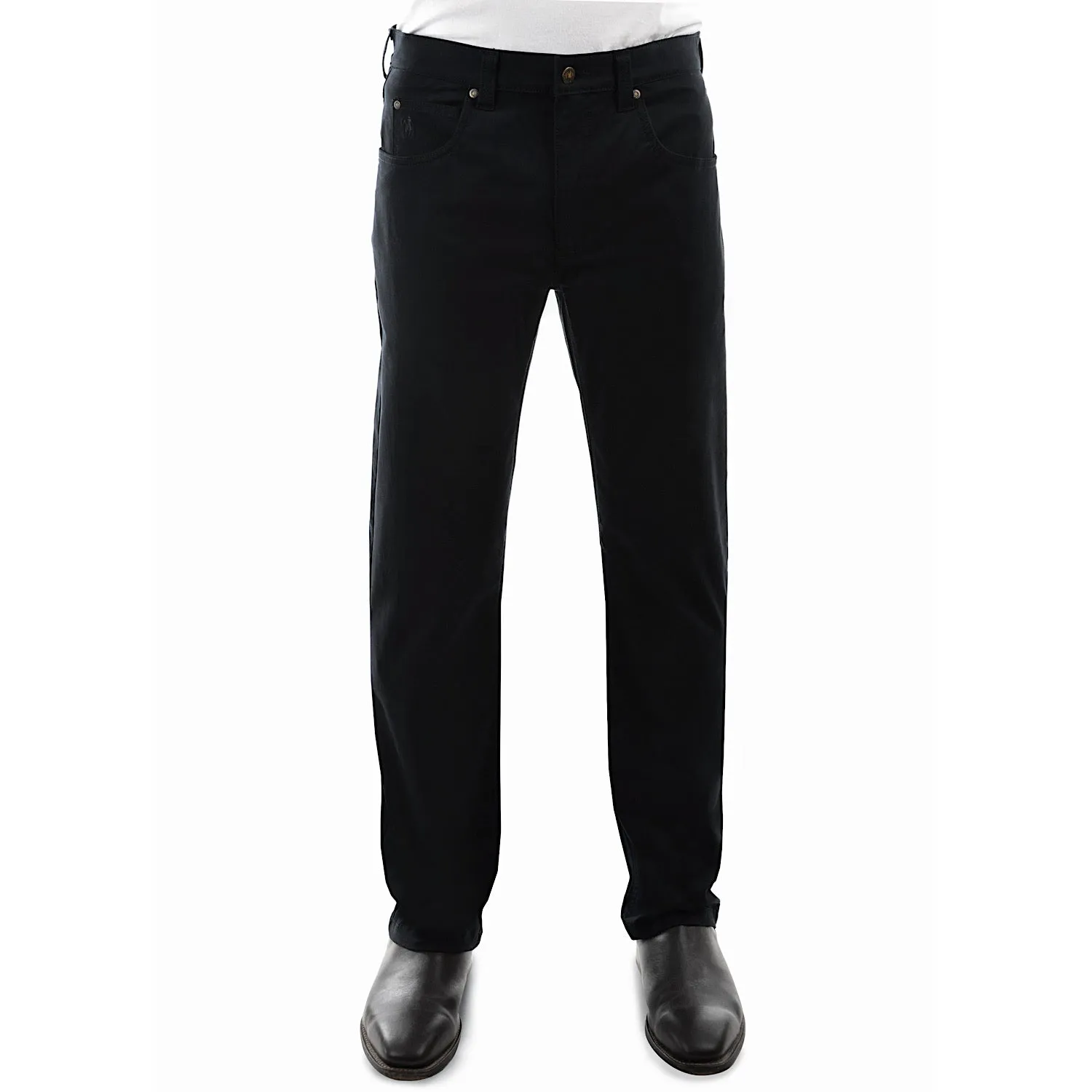 Thomas Cook Men's Tailored Moleskin Jean 32" Leg Black