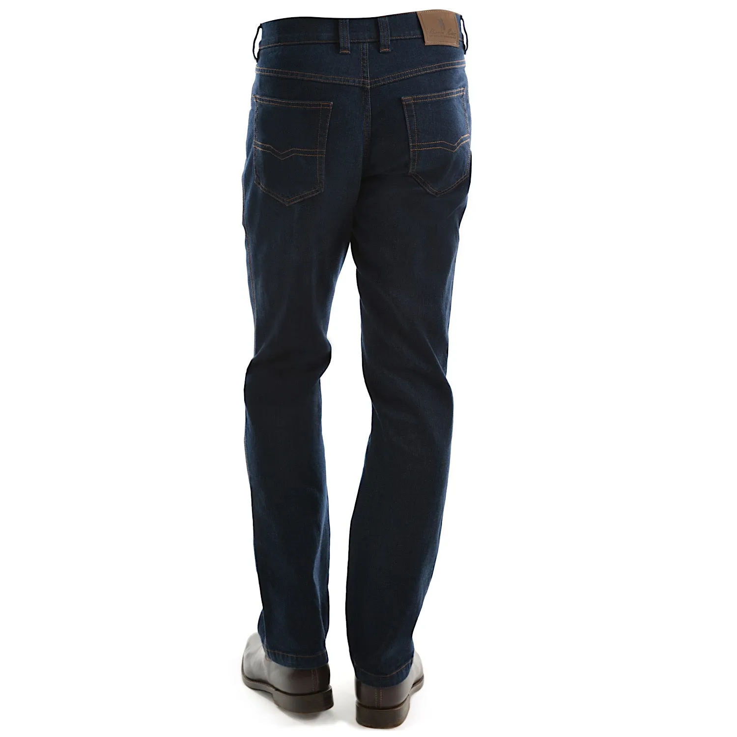Thomas Cook Mens Wool Denim Jeans Darkest Indigo 32" Leg
