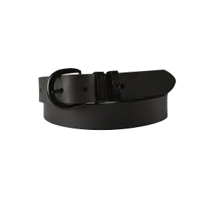 Thomas Cook Narrow Black Twin Keeper Belt Black