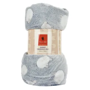 Thomas Cook Sheep Snuggle Rug Grey/Blue TCP2950201