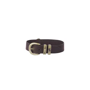 Thomas Cook Twin Keeper Dog Collar Chocolate