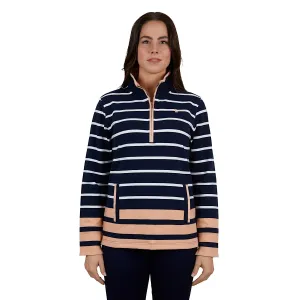 Thomas Cook Women's Andorra Stripe 1/4 Zip Rugby