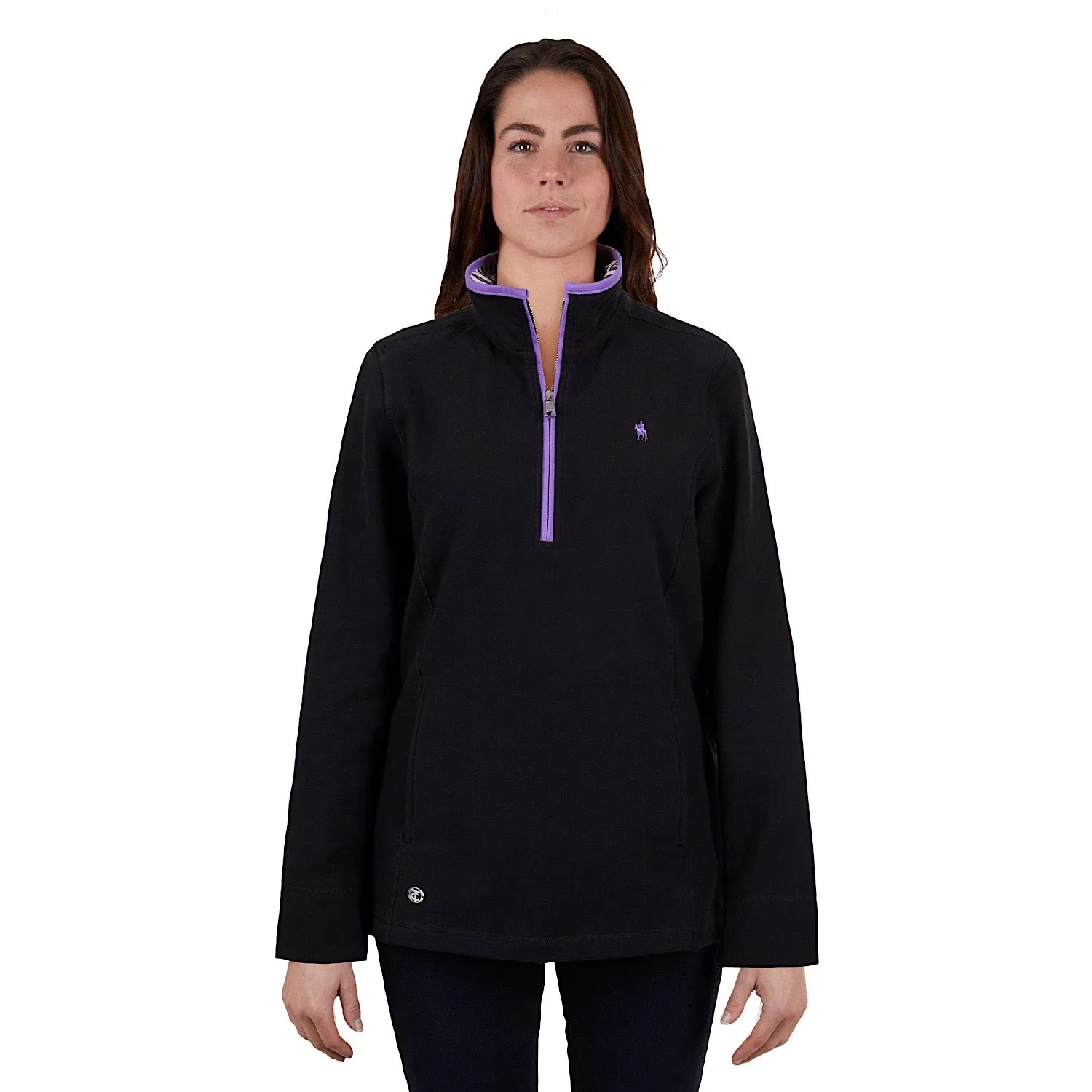 Thomas Cook Womens Charlie Classic 1/4 Zip Neck Rugby Black
