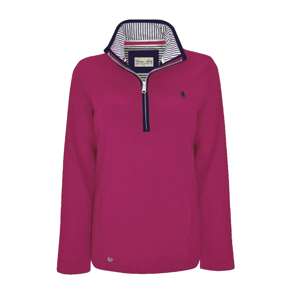 Thomas Cook Women's Charlie Classic 1/4 Zip Neck Rugby Deep Pink