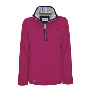 Thomas Cook Women's Charlie Classic 1/4 Zip Neck Rugby Deep Pink