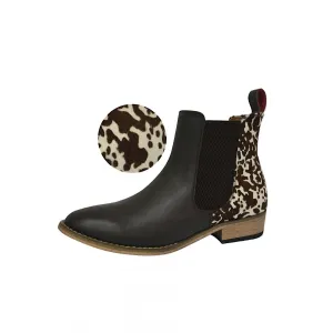 Thomas Cook Womens Chelsea Two Tone Boot Dark Brown/Cow