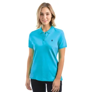 Thomas Cook Women's Classic Stretch Polo Aqua