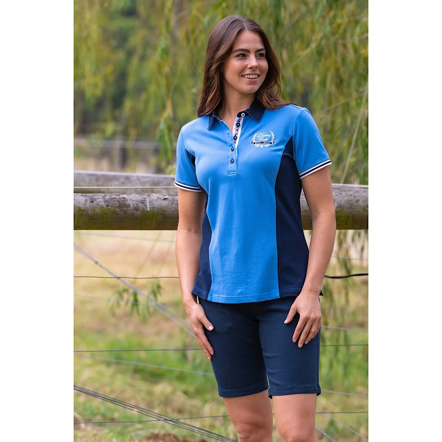 Thomas Cook Womens Jane S/S Polo Powder Blue