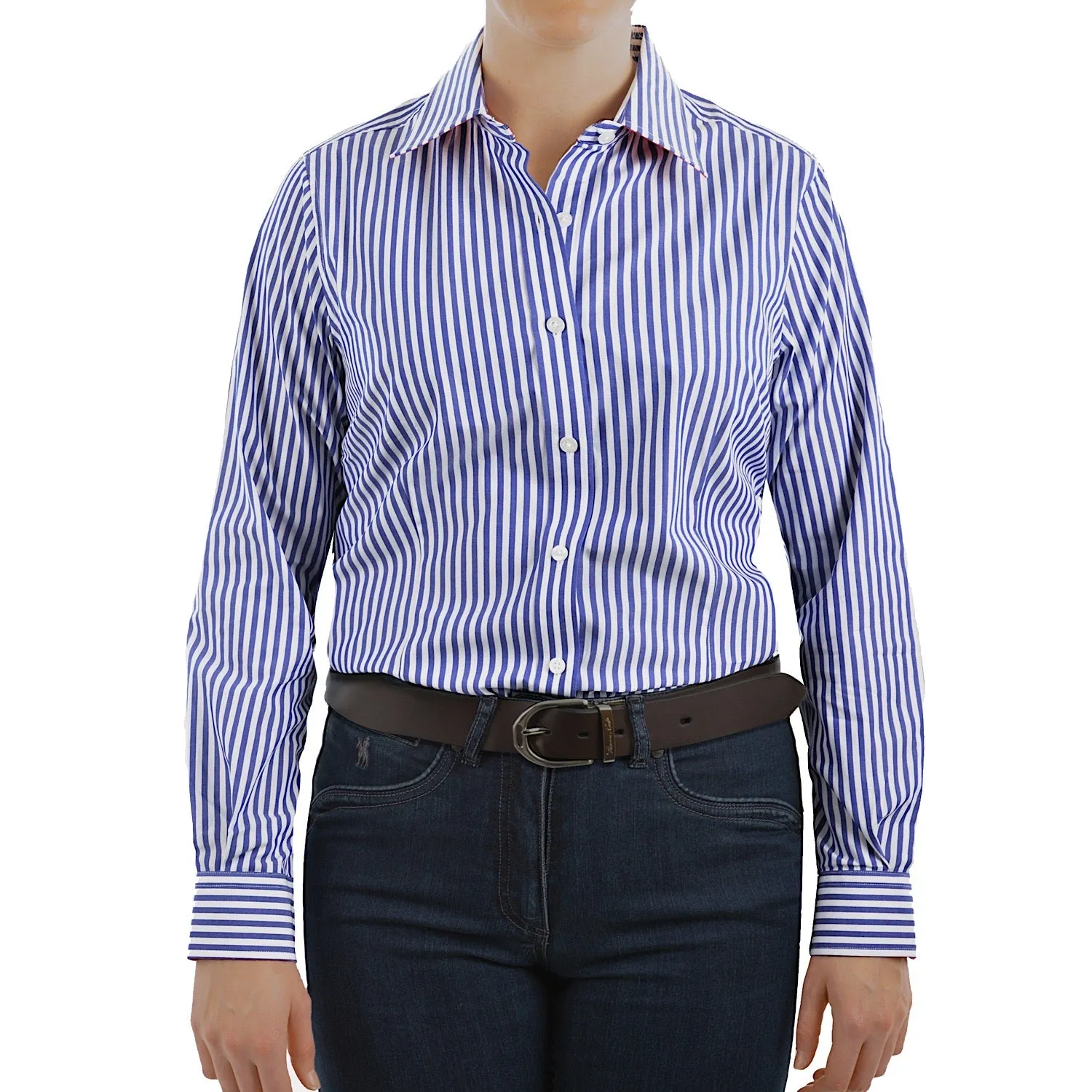 Thomas Cook Womens Lawson Stripe L/S Blue/White