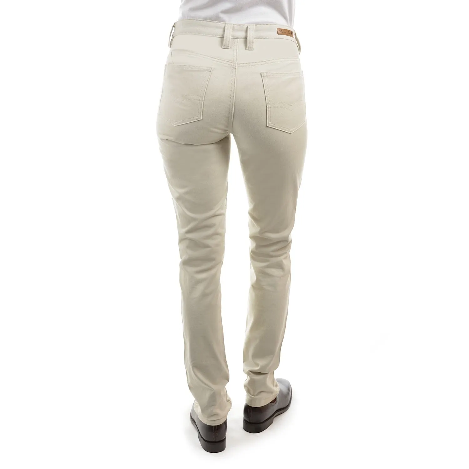 Thomas Cook Womens Stretch Moleskin Slim Leg Wonder Jean Stone 32" Leg