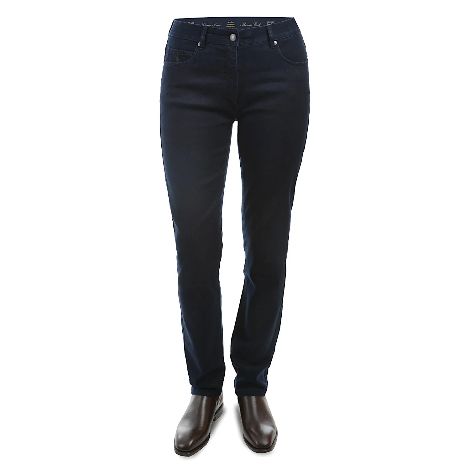 Thomas Cook Women's Suzie Slimmer Leg Wonder Jean Black