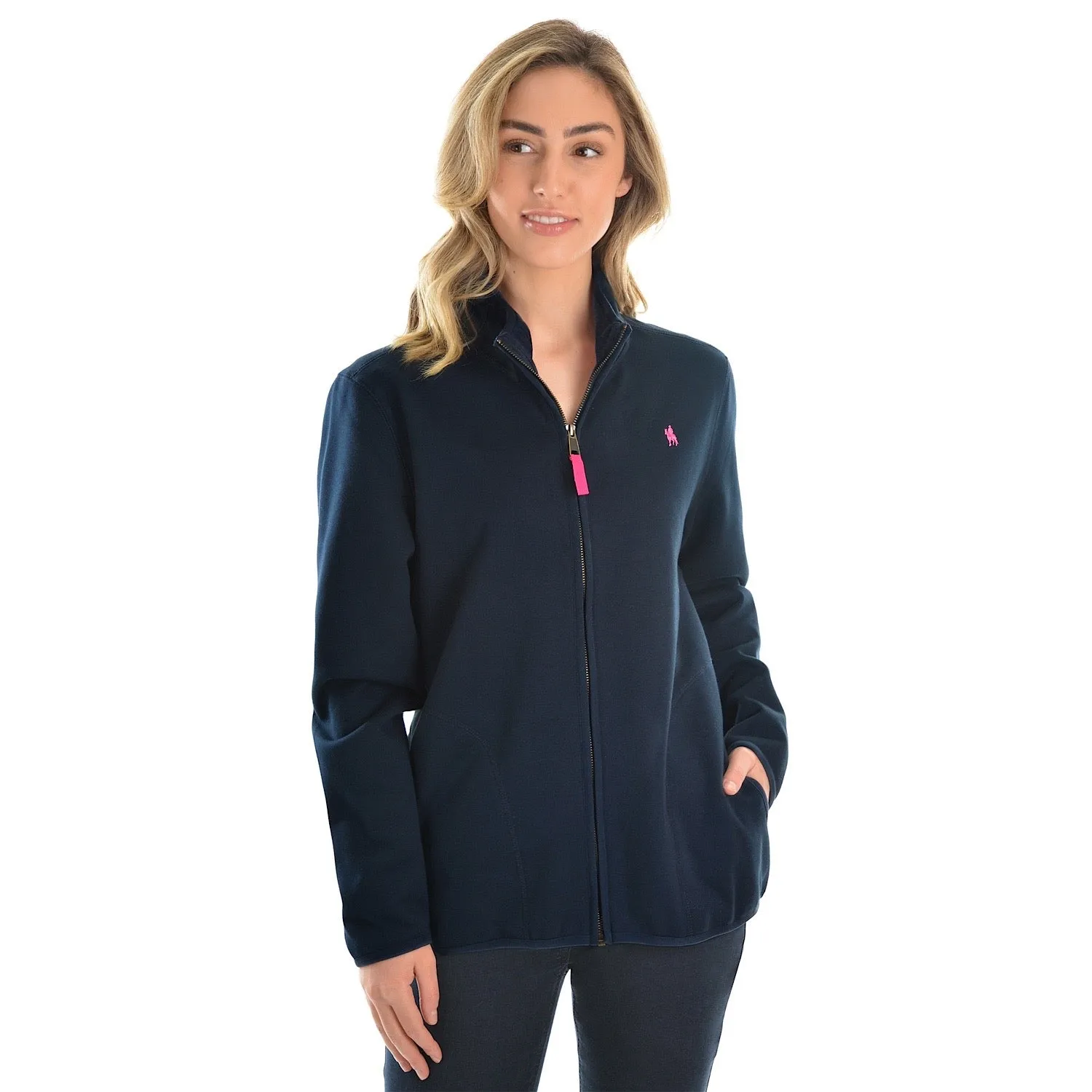 Thomas Cook Womens Zip Thru Fleece Jacket Dark Navy