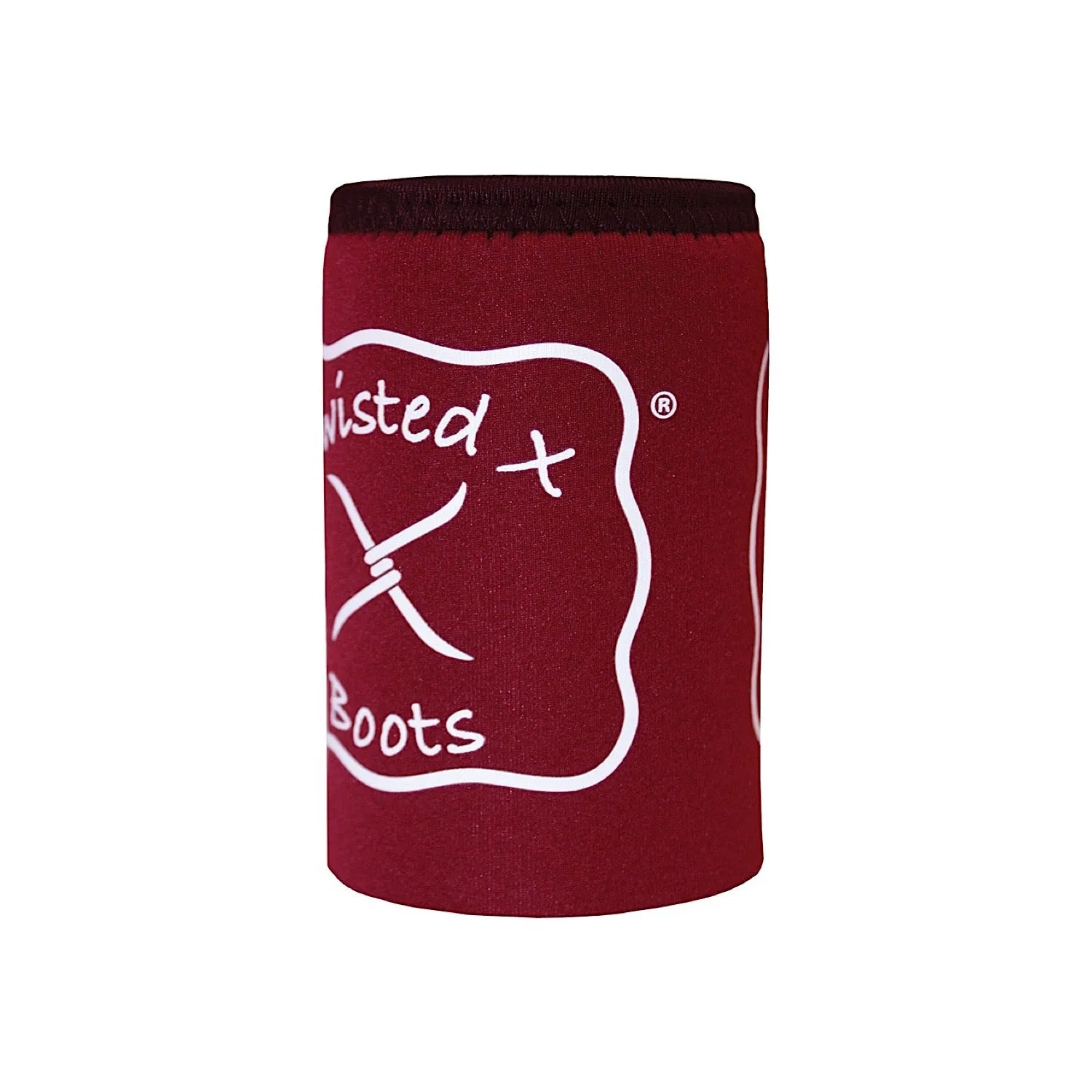 Twisted X Boots Logo Stubby Holder Deep Red