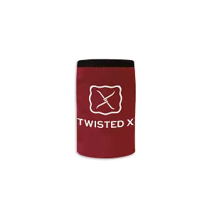 Twisted X Boots Logo Stubby Holder Deep Red