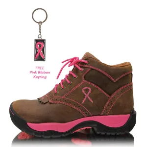 Twisted X Women's Breast Cancer Awareness All Around Lace Up