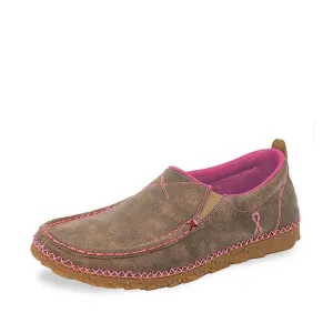 Twisted X Women's Breast Cancer Awareness Pink Zero-X Slip On-Bomber/Pink