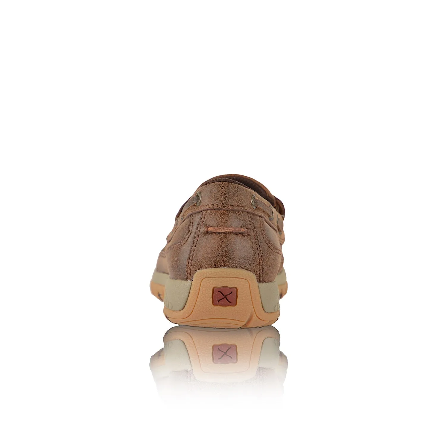 Twisted X Women's Cow Cellstretch Slip On - Brown/Brown Fur