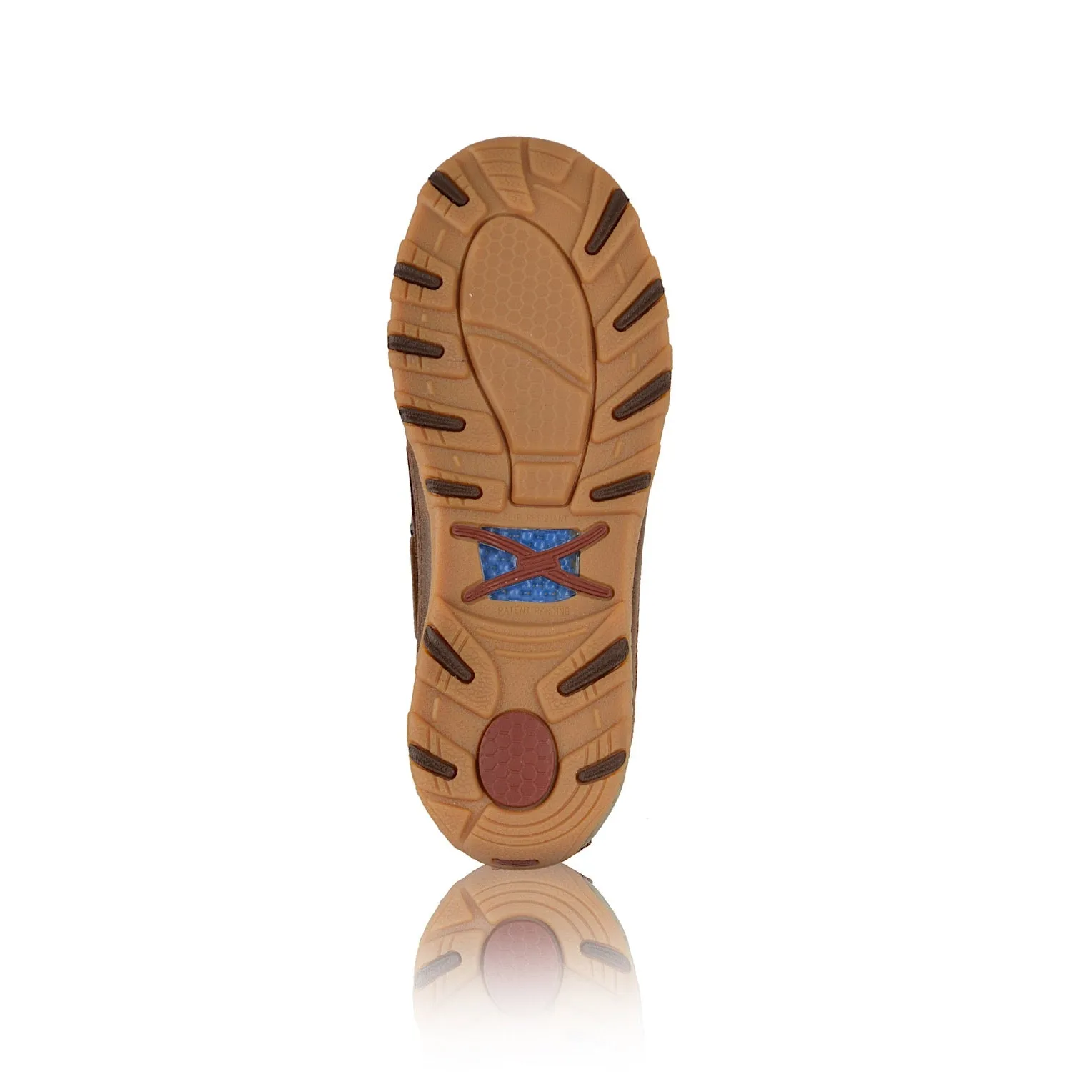 Twisted X Women's Cow Cellstretch Slip On - Brown/Brown Fur