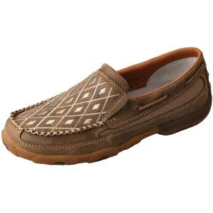 Twisted X Women's Diamond Mocs Slip On Bomber/Tan
