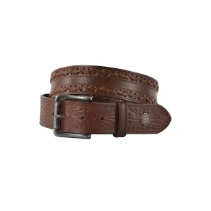 Wrangler Barkers Belt Dark Tan