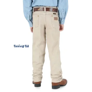 Wrangler Boys Junior Original ProRodeo Jean, Prewashed Tan - 13MWJTNREG