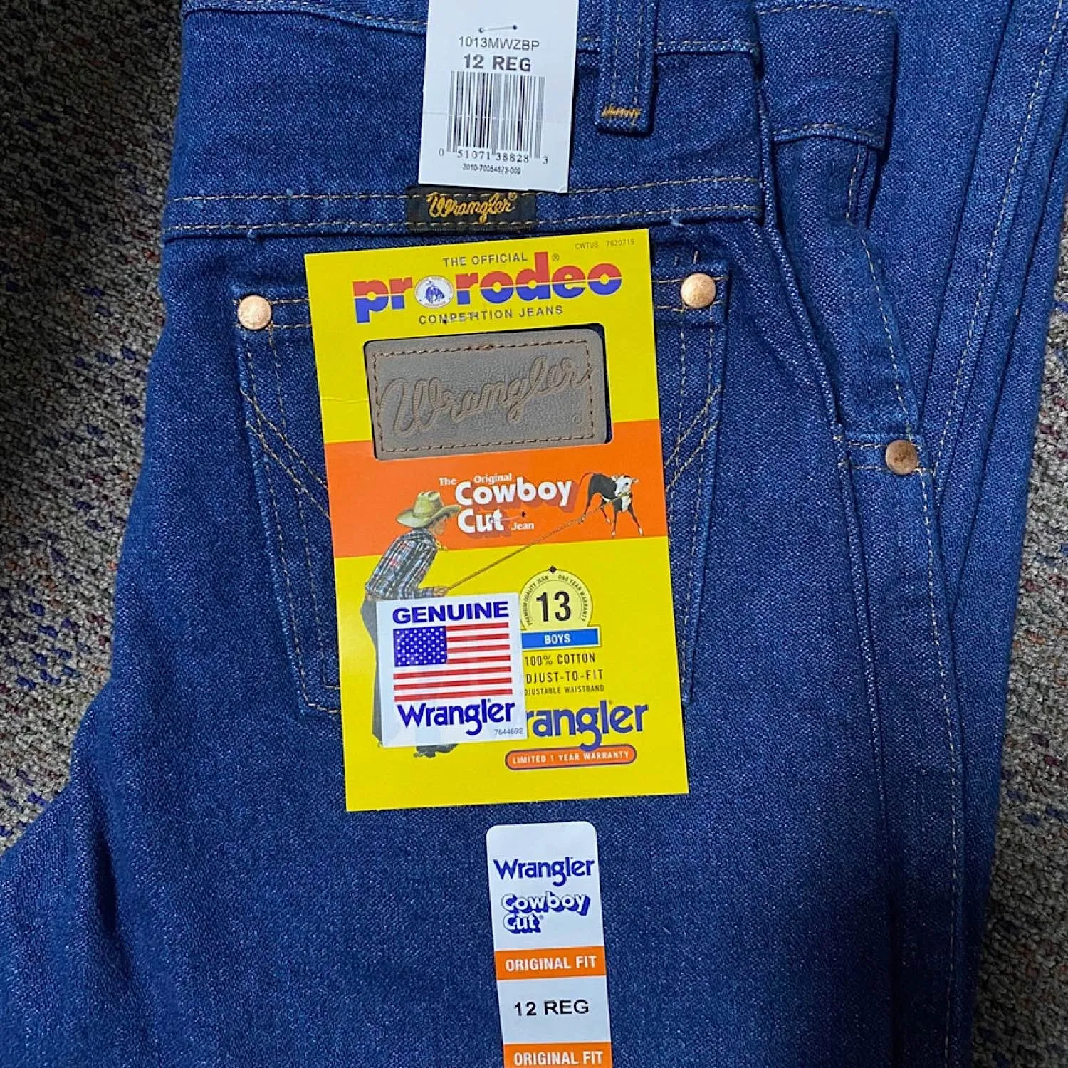 Wrangler Boy's Original ProRodeo Jean - Prewashed Indigo