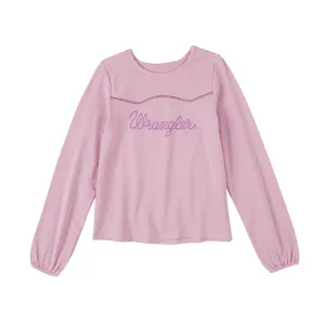 Wrangler Girls Long Sleeve Top Purple