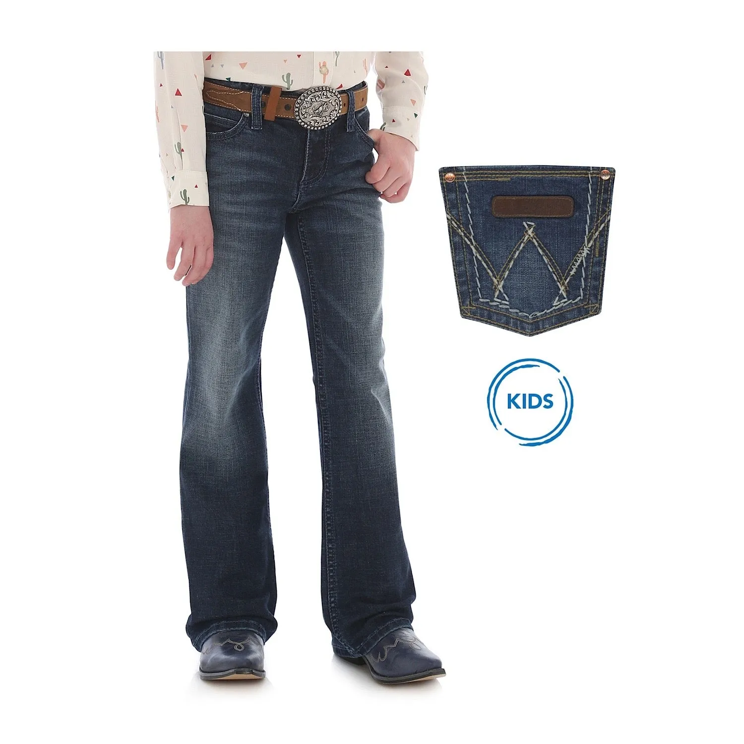 Wrangler Girls Retro Boot Cut Jean Indigo