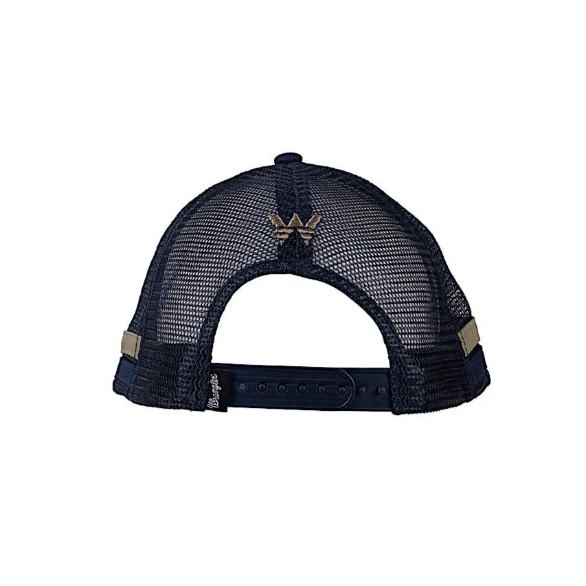 Wrangler Mason 6 Panel Trucker Cap - Navy