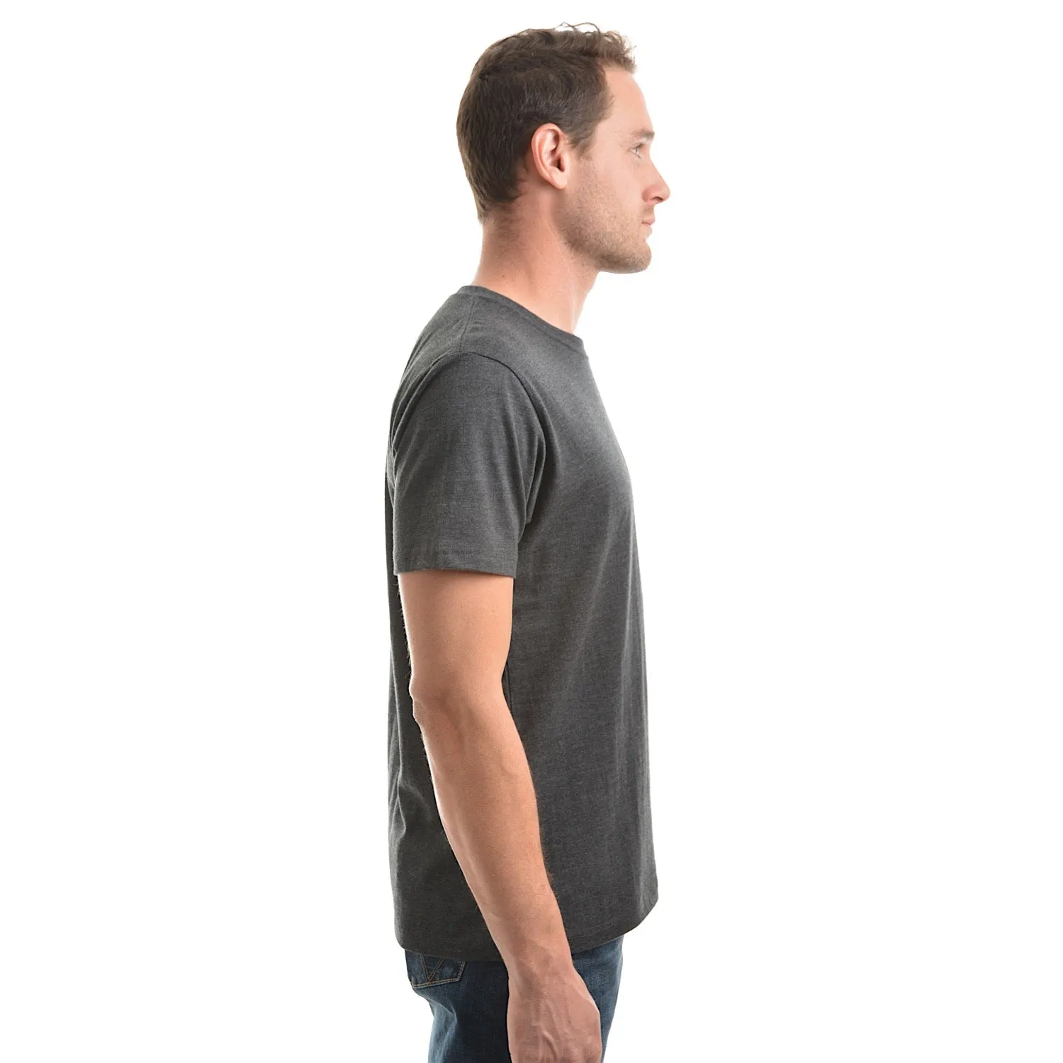 Wrangler Men's Angus Tee Charcoal Marle
