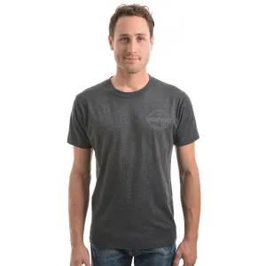 Wrangler Men's Angus Tee Charcoal Marle