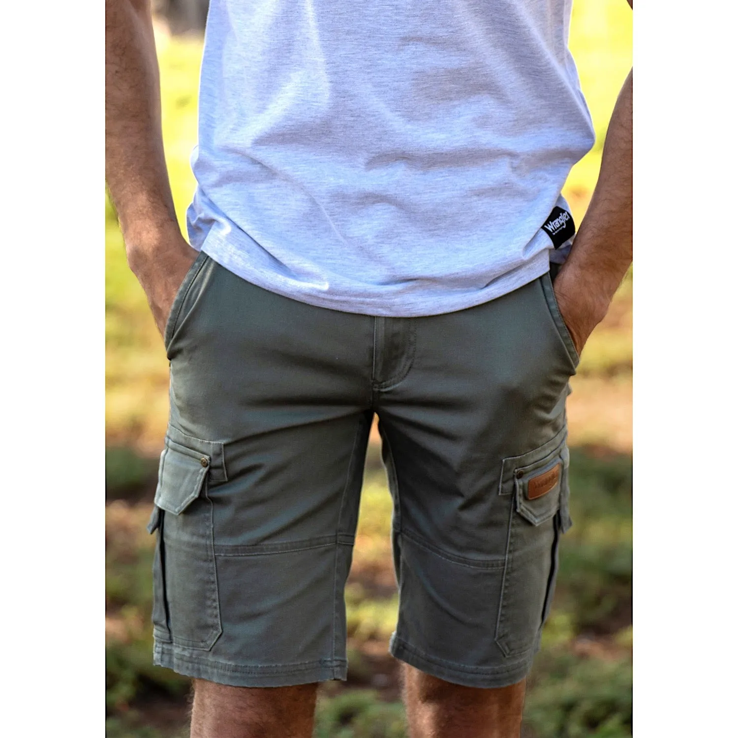 Wrangler Mens Cooper Cargo Short Olive