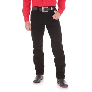 Wrangler Men's Cowboy Original Fit Jean Shadow Black Rigid