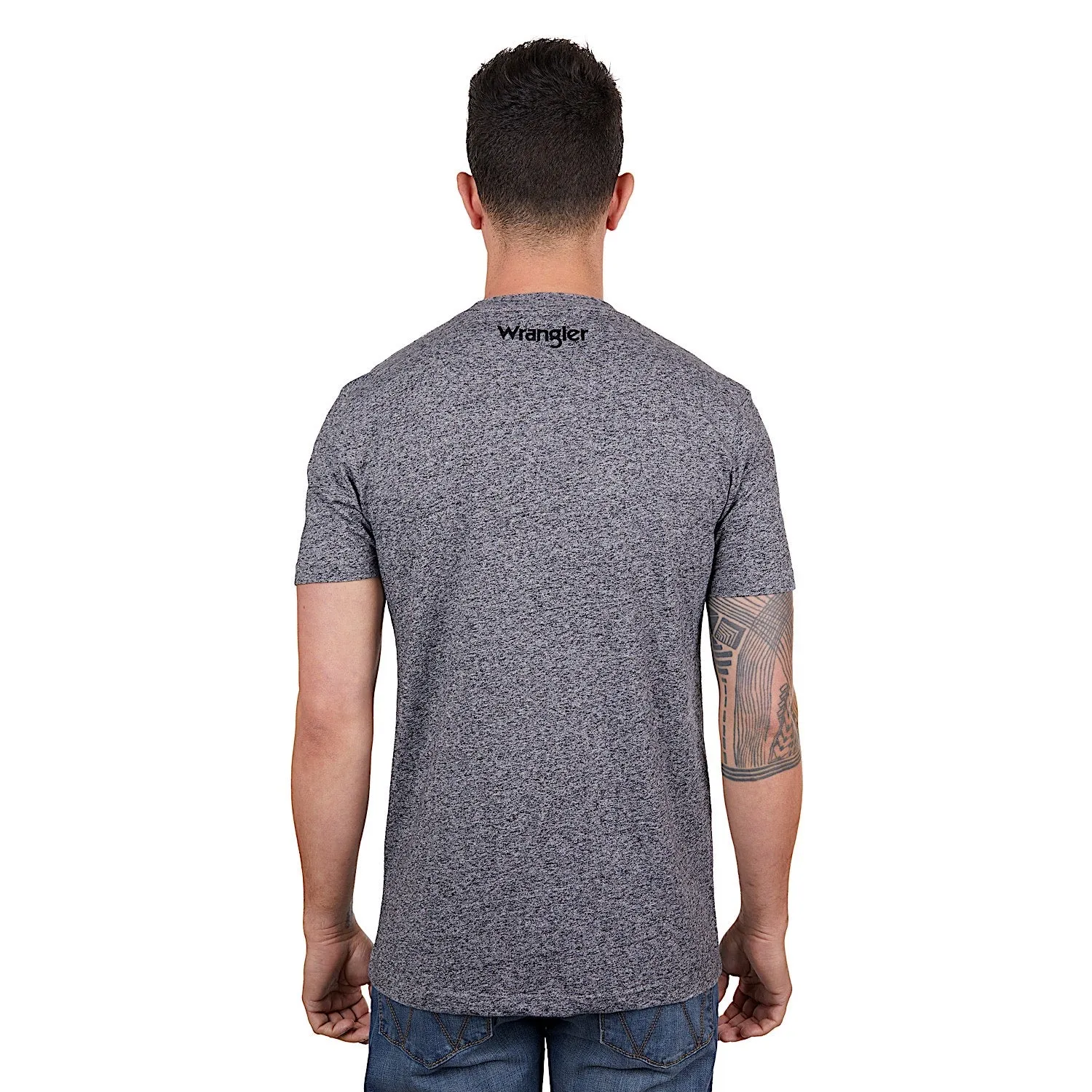 Wrangler Men's David Tee Charcoal Marle