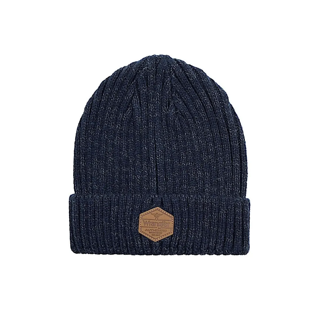 Wrangler Men's Ghano Beanie - Navy/Grey