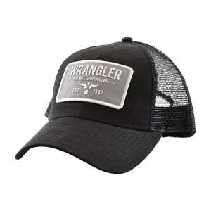 Wrangler Mens Gilford Trucker Cap Black XCP1914CAP