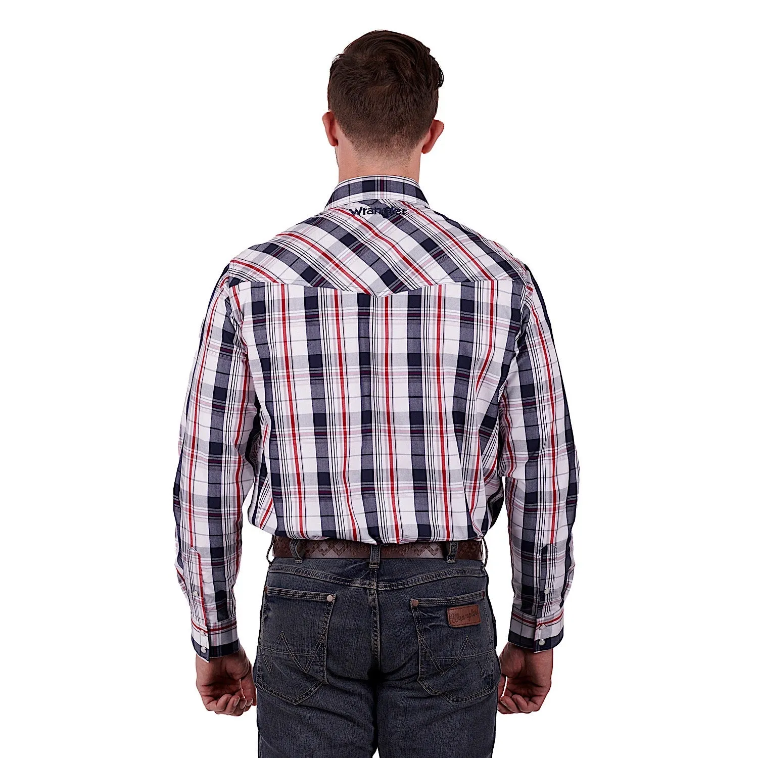 Wrangler Men's Hume Shirt Navy/Red