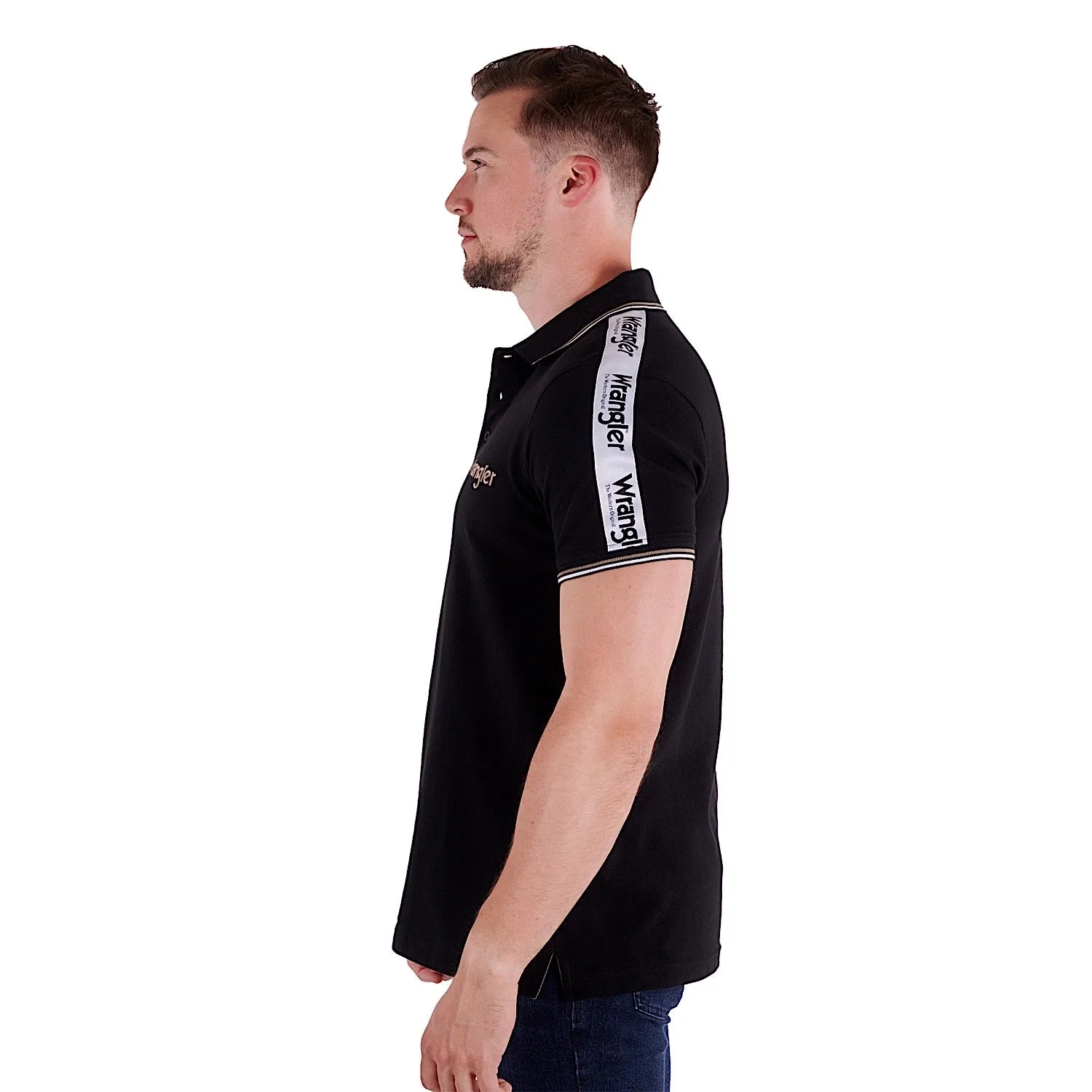 Wrangler Men's Jackson Polo Black