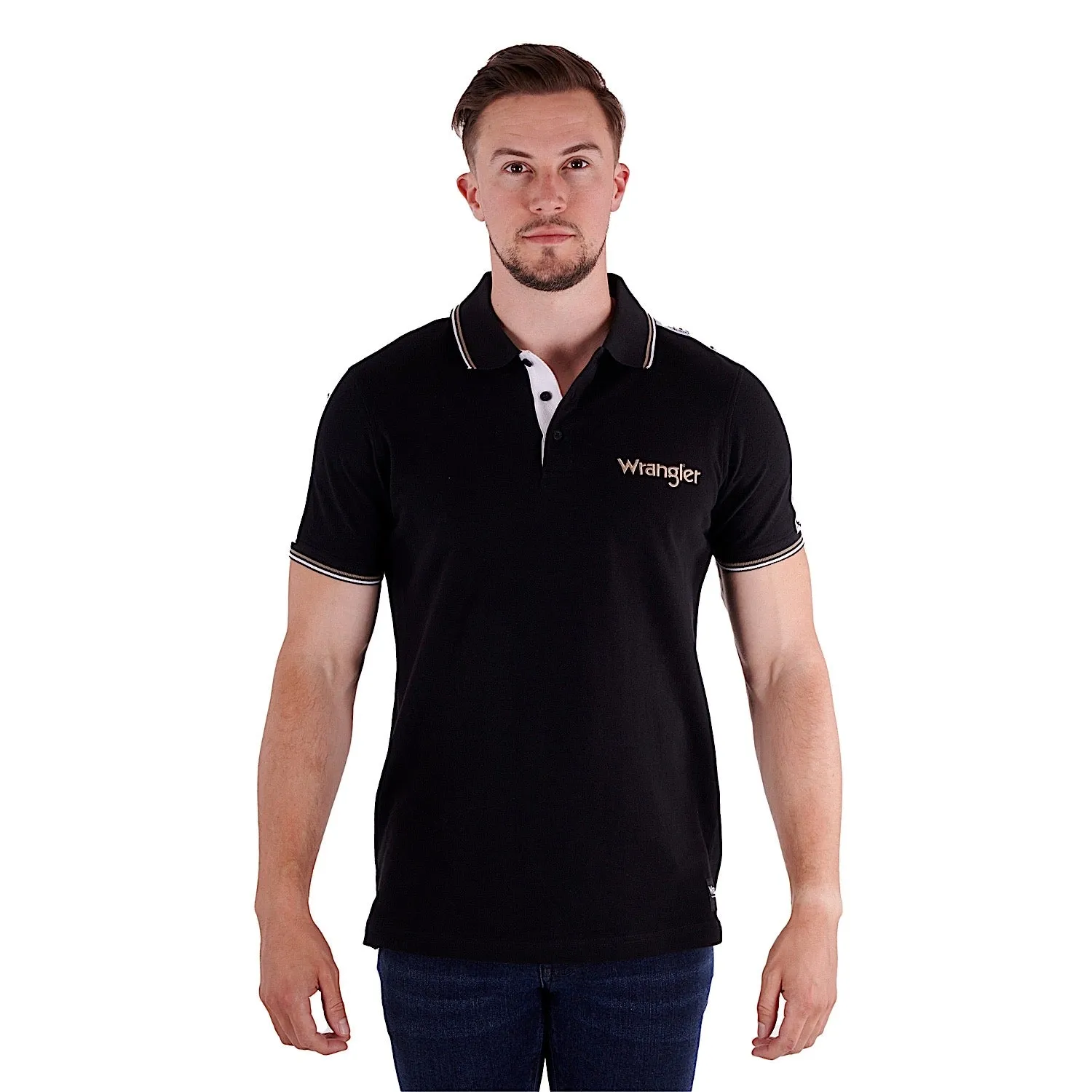 Wrangler Men's Jackson Polo Black
