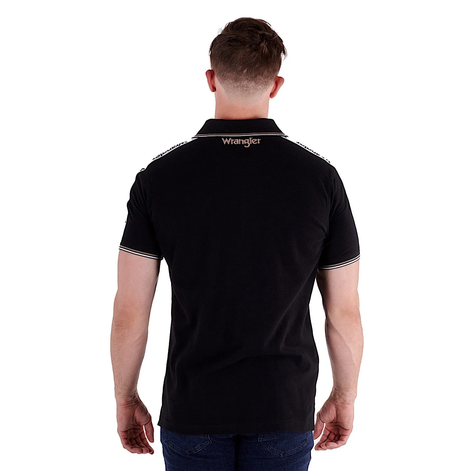 Wrangler Men's Jackson Polo Black
