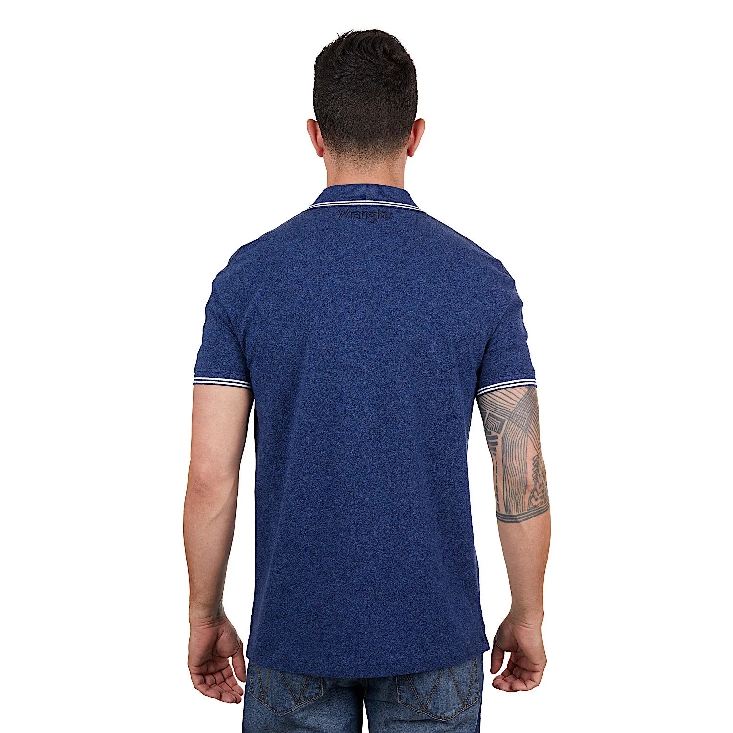 Wrangler Men's Jackson Polo Navy Marle