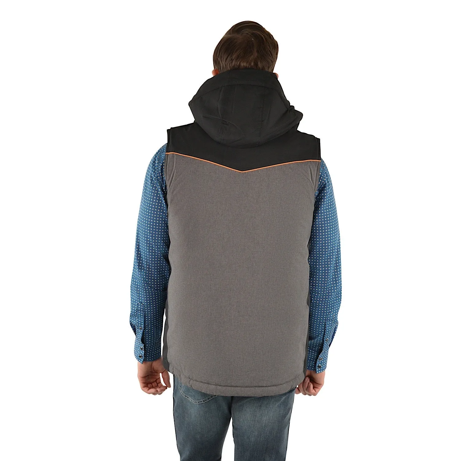 Wrangler Mens Jamie Vest Charcoal Marle/Black