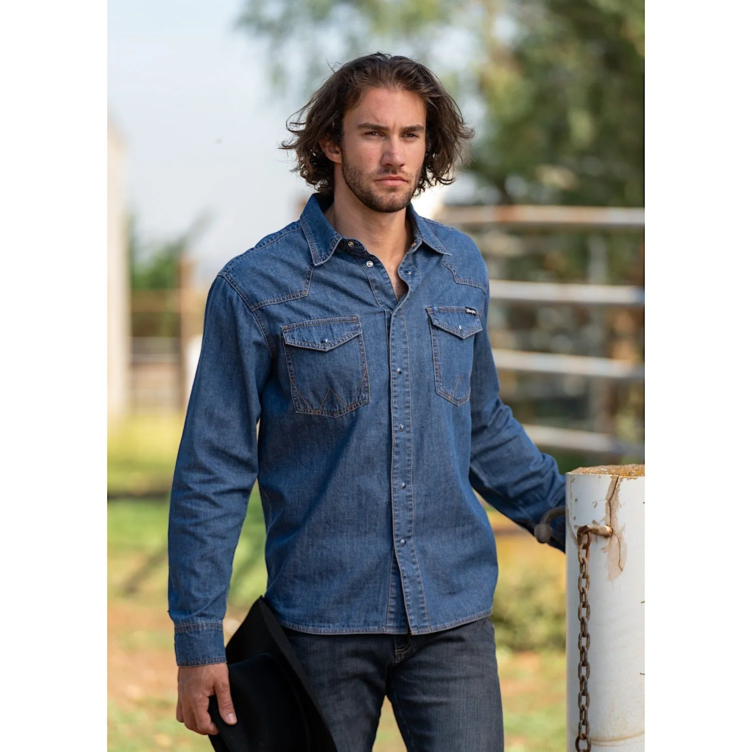 Wrangler Men's Jay Denim Shirt Denim