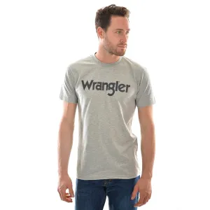 Wrangler Men's Logo Tee Grey Marle