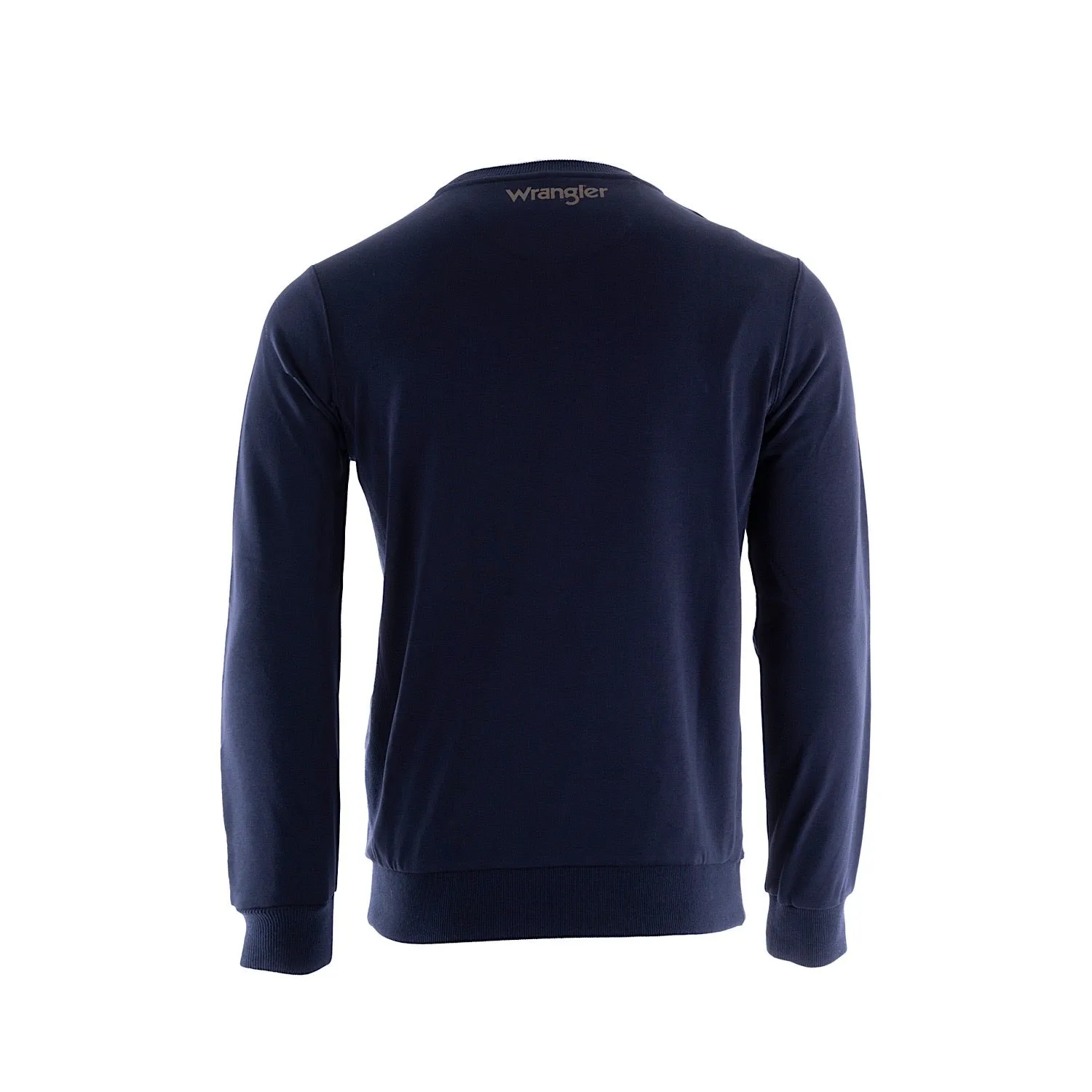 Wrangler Mens Ryder Logo Crew Navy