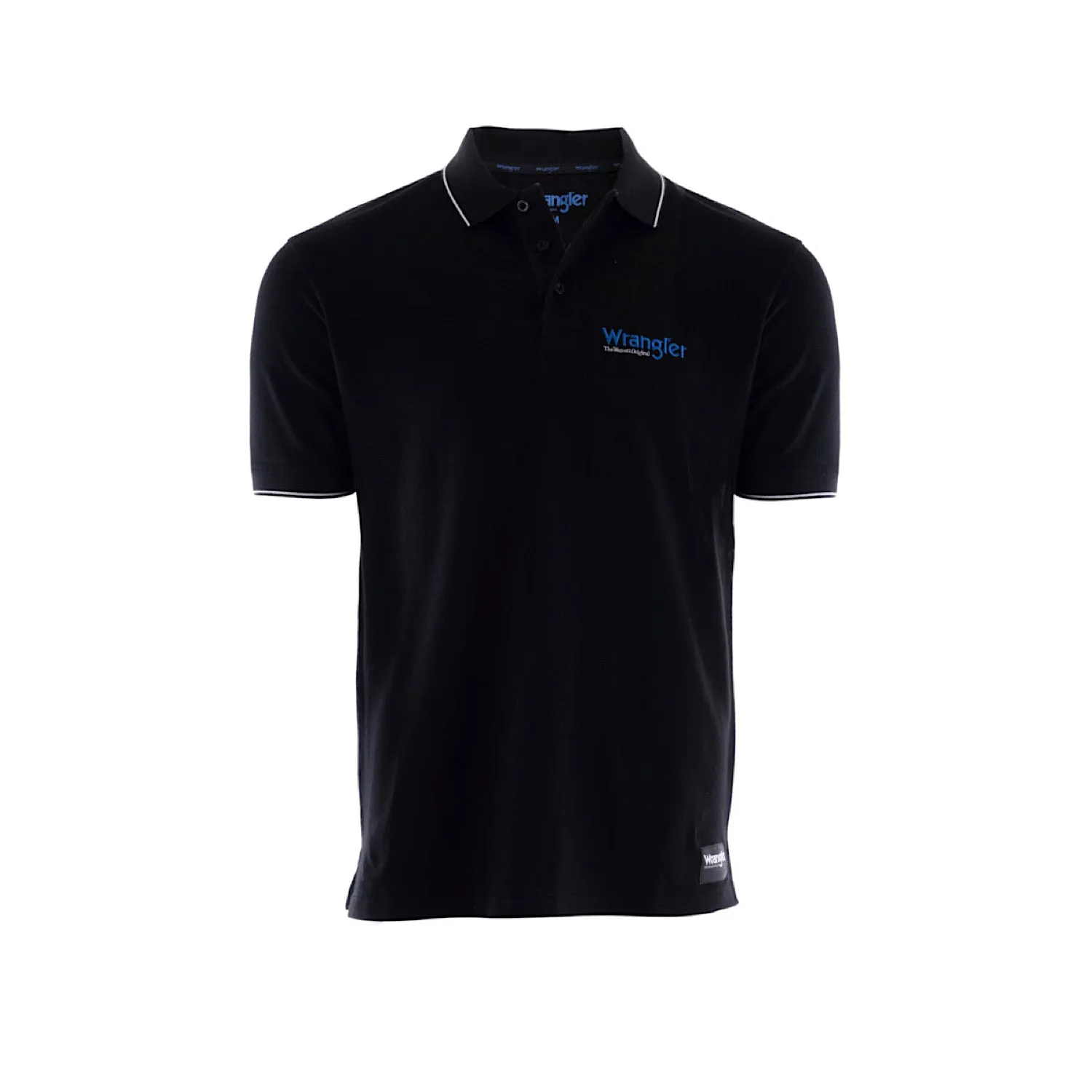 Wrangler Men's Ryder Logo S/S Polo - Black
